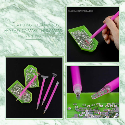 AUEAR, 12 Pack 5D Diamond Embroidery Painting Pen Cross Stitch Tools Drill Pen for Rhinestone......