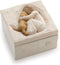Willow Tree True, Truly a Friend, Box for Jewelry and Treasures with Bas-Relief Carving of Girl with Puppy Dog, Sculpted Hand-Painted Keepsake Box...