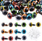 PH PandaHall 70pcs Plastic Safety Eyes 10mm Craft Eyes Amigurumi Cat Eyes with 70pcs Washers for Puppet, Plush Animal, Stuffed Animals, Teddy Pupp...