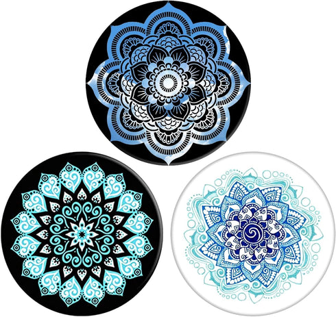 Collapsible Phone Bracket 360°Rotary Grips for Phones & Tablets(3 Pack) -The Milky Way's Mandala...