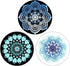 Collapsible Phone Bracket 360°Rotary Grips for Phones & Tablets(3 Pack) -The Milky Way's Mandala...