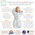 SwaddleDesigns Transitional Swaddle Sack, Arms Up Half-Length Sleeves & Mitten Cuffs, Swaddle for Newborn Transition to Baby Sleep Sack Wearable B...