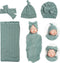 Reborn Baby Dolls Clothes Swaddle Blanket Set High Flexibility Blanket Fit 17-22 Inches Reborn Dolls Girl Fake Baby Clothes Accessories 4 Pieces o...
