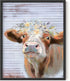 HAUS AND HUES Cow Wall Art - Rustic Cow Prints Pictures, Cow Paintings Canvas, Farmhouse Art Prints, Animal Heads Nursery, Farmhouse Wall Prints, ...