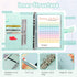 100 Envelopes Challenge Binder, A5 Money Saving Budget Binder with Cash Envelopes, Savings Challenges Book (Blue)...