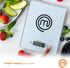 MasterChef Digital Food Scale Grams and Ounces for Kitchen, Portable Food Weight Scale with LCD Display for Baking & Cooking, Tempered Glass Scale...