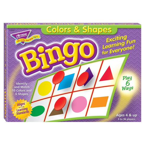 Colors & Shapes Bingo Game...
