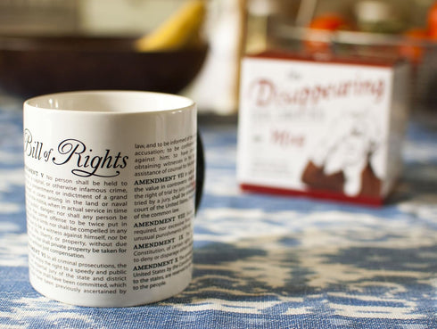 The Unemployed Philosophers Guild Color Changing Disappearing Civil Liberties Mug - Hot Coffee Transforms the Bill of Rights, Comes in Gift Box, 1...