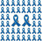 WANDIC 50 Pcs Blue Ribbon Pin, Colon Cancer Prostate Cancer Awareness Ribbons Lapel Pins Hope Brooch Enamel Jewelry Badges for Man or Women...