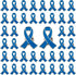 WANDIC 50 Pcs Blue Ribbon Pin, Colon Cancer Prostate Cancer Awareness Ribbons Lapel Pins Hope Brooch Enamel Jewelry Badges for Man or Women...
