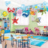 Fish Cutouts Tropical Fish Cutouts Classroom Bulletin Board Decorations, The Sea Ocean Creature Paper Decorations for Toddler Kids Classroom Schoo...