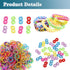 S Clips Rubber Band Clips 1000 Pieces Loom Rubber Band Clips Plastic Band Clips Connectors Refills Bracelet Kit Clip for Loom Bracelets DIY Making...