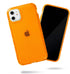 SteepLab Neon Highlighter Case for iPhone, The Grippy Jelly Case w/Protective Air Pockets (Intense Bright Orange, iPhone 11)...