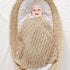 mimixiong Neutral Baby Blanket Knitted Cellular Receiving Crib Nursery Swaddling Blanket for Boys and Girls Camel 40x30 Inch...