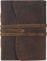 Handmade Leather Journal/Writing Notebook Diary/Bound Daily Notepad For Men & Women Unlined Paper Medium, writing pad for artist, sketch (Brown Ta...
