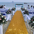 DUOBAO Aisle Runner for Wedding-15FTx2FT-Deep Gold Sequin Indoor Outdoor Ceremonies Decor Church Walkway Carpet Runners Rugs Sequins...