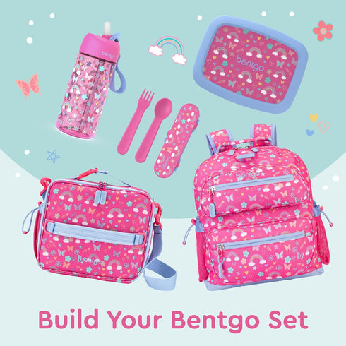 Bentgo Kids Lunch Bag - Double-Insulated, Reusable Lunch Bag for Kids 3+ with Adjustable Strap; Holds Lunch Box/Water Bottle/Snacks; Easy-Clean, W...