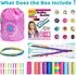 Friendship Bracelet Making Kit for Girls, DIY Braided Rope Kids Jewelry Making Kit Craft Toys for 6 7 8 9 10 11 12 Years Girls, Travel Activity Se...