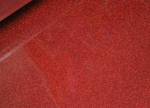 Siser Glitter HTV 20" x 12" Sheet - Iron on Heat Transfer Vinyl (Red)...