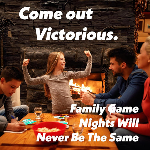 Fun Fast-Paced Game for Families - Funny Card Game for Adults, Teens, and Kids - Best Game for 2-4 Players...