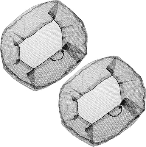 MECCANIXITY Mesh Electric Fan Dust Cover 29.5 Inch Protection Cover Washable Dustproof Finger Protector Net, Black Pack of 2...