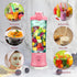 Portable Blender Personal Juicer, 20oz with Travel Lid,High Speed Smoothie Mini Blender USB Rechargeable Fruit Mixing Machine for Shakes and nut, ...