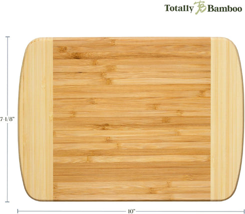 Totally Bamboo Hana Cutting Board – 10" x 7" Small Bamboo Prep Board | Lightweight, Durable & Gentle on Knives | Stylish Compact Cutting Surface f...