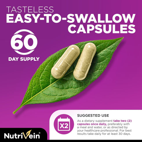 Nutrivein Resveratrol 1450mg - Antioxidant Supplement 120 Capsules – Supports Healthy Aging & Promotes Immune, Brain Boost & Joint Support - Made ...