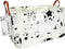 FANKANG Storage Basket,Nursery Hamper Canvas Laundry Basket Foldable with Waterproof PE Coating Storage, Office, Bedroom, Clothes,Toys(L, Rec-cows...