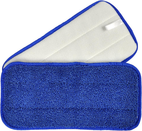 All-Purpose Microfiber Twist Yarn Mop Pads for Dust, Dirt & Pet Hair, Hook & Loop Backing, Machine Washable & Reusable, Home & Commercial Cleaning...