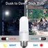 4 Pack LED Stick Light Bulbs with Dusk to Dawn, 40W Equivalent,Soft White(2700K),650lm,Auto On/Off Outdoor LED Bulbs,Damp Rated,E26 Medium Base.……...