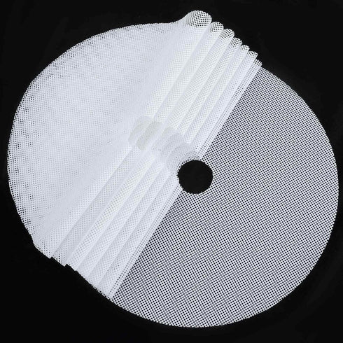 8Pcs Round Silicone Dehydrator Sheets Non-stick Fruit Dehydrator Mats Dehydrator Tray Liner Reusable Reusable Steamer Mat Mesh Sheet for Fruit Dry...