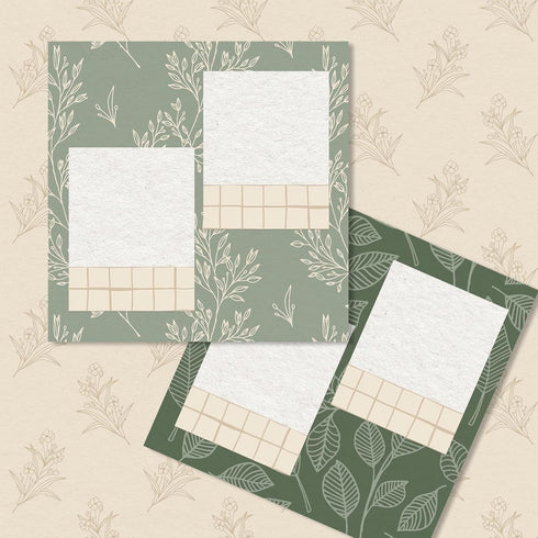 32 Sheets Sage Green Floral Pattern Paper Greenery Scrapbook Specialty Paper Eucalyptus Leaves Double Sided Craft Paper For DIY Card Making Photo ...