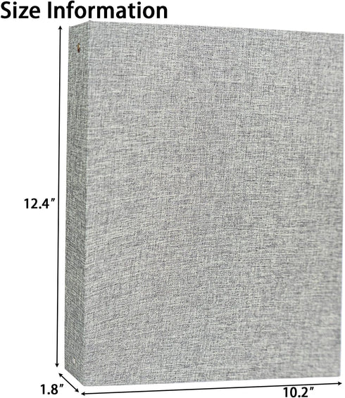 A4 3 Ring Binder Recipe Card Holder Book with 30 Pack 4x6 Inch Recipe Card Protector Pages, Linen Hardcover Organization Book for Recipe Cards?120...