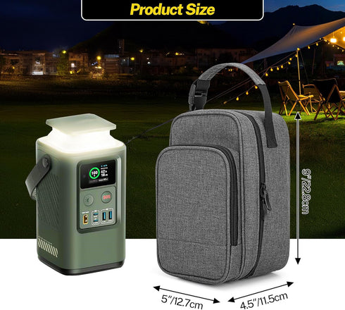 BAFASO Power Bank Case Compatible with Anker 548 Power Bank, Power Bank Bag with Cable Storage Pockets, Gray......