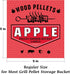 Smoker Grill Pellet Label Stickers, for Wood Pellet Storage Containers, Pasted on Pellet Storage Bucket for Easy Identification of Pellets of Diff...