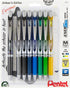 EnerGel RTX Retractable Liquid Gel Pen, Scholar Expressions Pack, 0.7mm, Metal Tip, Medium Line,Assorted Ink, Pack of 8 Pens (BL77XLEFBP8M)...