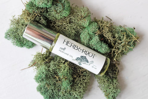Oakmoss and Sandalwood Rollerball Cologne for Men, Women, Unisex, Green Earthy Aromatic Scent, Celt by Herb and Root, 10 ml...