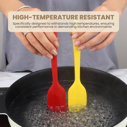 High Heat Flexible Silicone Spoon Spatula - 10.4in Seamless Baking Bowl Scraper and Cooking Scraper for Nonstick Cookware - Silicone Spatulas for ...