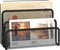 SUPEASY Mail Organizer for Desk, Mesh Metal Mail Holder Countertop with 3-Slot, Letter Sorter File Holder, Office Envelope Organizer for Mails (Bl...