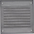 Vent Systems 4'' x 4'' Inch Gray Air Vent Cover Metal Air Return Grill with Built in Pest Guard Screen HVAC Vent Cover for Home Improvement Vent D...