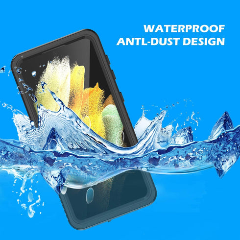 for Samsung Galaxy S21 Ultra 5G Case Waterproof IP68 Certified Dustproof Shockproof Snowproof Built-in Screen Protector for Galaxy S21 Ultra 6.8" ...