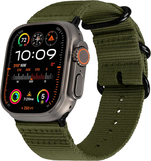 Hiking Trail Nylon Band | The Original Rugged Compatible with Apple Watch Band for Men & Women - Soft, Breathable, Woven Water-Resistant Nylon Men...