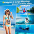 newppon Floating Large Waterproof Phone Case :2 Pack Float Underwater Cellphone Holder Protector - Universal Floatable Cell Water Proof Dry Bag Po...