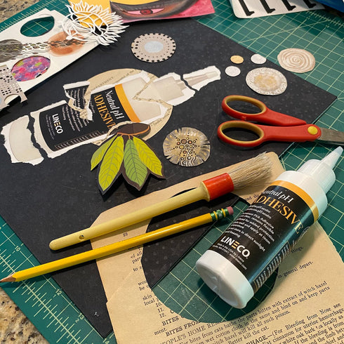 LINECO Neutral pH Adhesive 8 Oz, Acid-Free, All-purpose Glue, Dries Clear and Remains Flexible. Used for Bookbinding and Book Repair, Framing, Col...