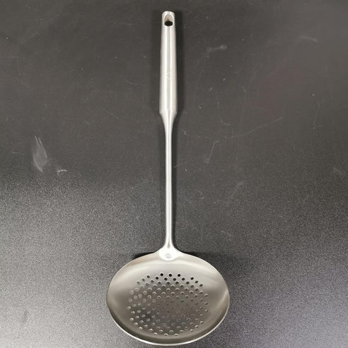 Skimmer Stainless Steel Large Slotted Spoon Colander Strainer Ladle for Cooking Heat Proof Hollow Handle Serving Utensil 14.96 inches...