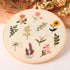 Harimau 4P Beginner Embroidery Kit,Natural Landscape Pattern,Cross Stitch Kits, Including Stamped Embroidery Cloth with 2 Embroidery Hoops, Multic...