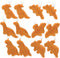 12 Pcs Dino Nugget Plush Keychain Party Favors - Mini Plush Pillow Charm Keyring for Party Supplies, Soft Stuffed Dinosaur Toy for Girls and boys,...