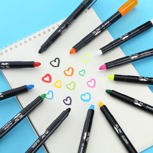 Mr. Pen- Gel Crayons, 12 Pack, Twistable Crayons, Non-Toxic, Sharpenable, Washable & Easy to Clean...
