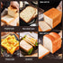 Pullman Loaf Pan with Lid, Non-Stick Bakeware Carbon Steel Bread Toast Mold with Cover for Baking Bread, Black Corrugated bread box (Upgraded Wave...